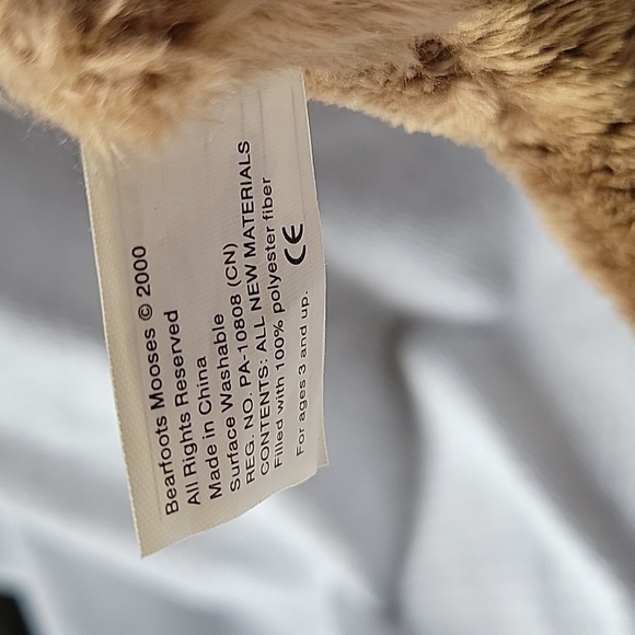 2000 Bearfoots Moose's Jenny Brown Bendable Moose NWT - Picture 8 of 8